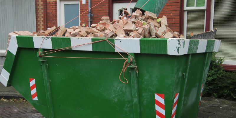 Quais as regras para uso de caçamba de lixo